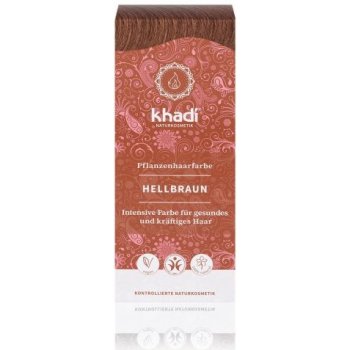 Khadi rostlinná barva na vlasy světle hnědá 100 g