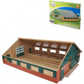 Kids Globe Dřevěná maštal pro kravičky 610540 1:32