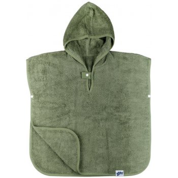 Kikko BIO bavlněné froté pončo Organic Granite Green