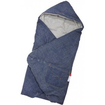 Little Angel Zavinovačka JEANS denim šedý melír