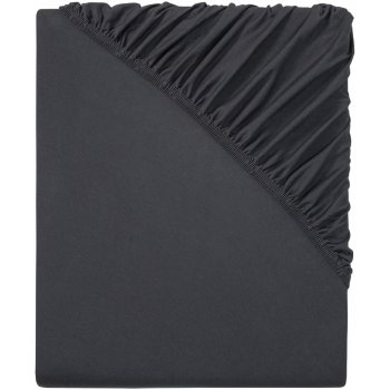 Livarno Home Žerzejové napínací prostěradlo 90-100x200 tmavě šedá