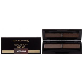 Max Factor Real Brow Duo Set a paletka na obočí 002 Medium 3,3 g