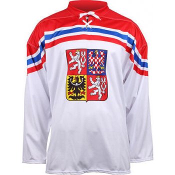 Merco hokejový dres ČR, OH Soči 2014 replika bílá-červená