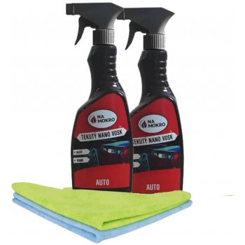 Nasucho Tekutý nano vosk auto+2x utěrka 2x500 ml