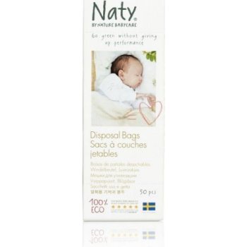 Naty Sáčky na použité plenky 100% rozložitelné bez vůně 50 ks