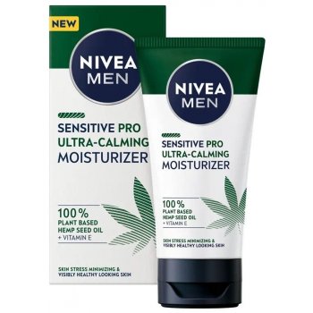 Nivea Men Sensitive Hemp pleťový krém s konopným olejem pro muže 75 ml