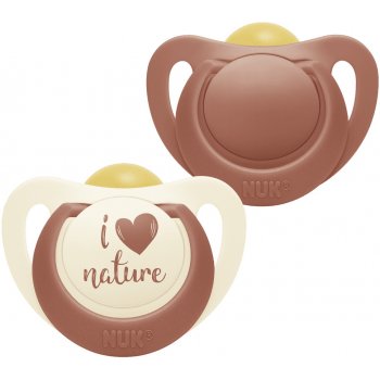 Nuk for Nature dudlík latex 2 ks červená