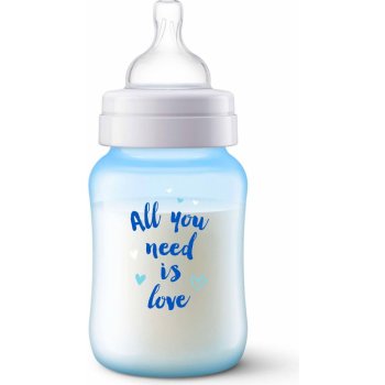 Philips Avent Lahev Anticolic 1 ks modrá slon 260 ml