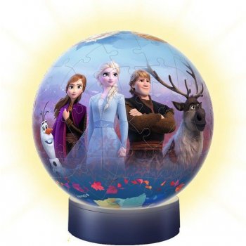 Ravensburger 3D puzzleball svítící Ledové království 2, 72 ks