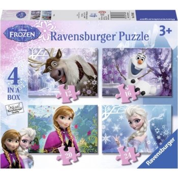 Ravensburger 4v1 Ledové království 12,16,20,24 dílků
