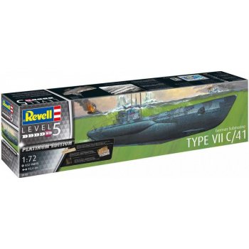 Revell Model Kit German Submarine Type VII C/41 Platinum Edition Plastic Limited Edition 05163 1:72