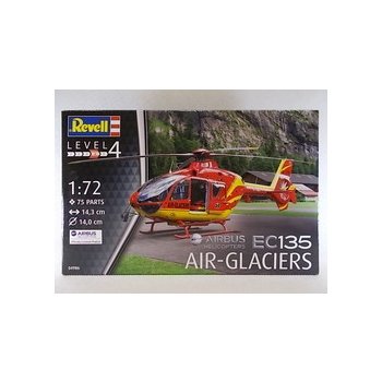 Revell Model Kit Plastic helicopter 04986 EC 135 Air Glaciers 1:72