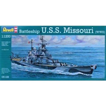 Revell Plastic ModelKit loď 05128 Battleship U.S.S. Missouri WWII 1:1200