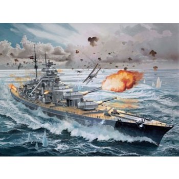 Revell Plastic ModelKit loď Battleship Bismarck 1:350