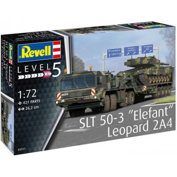 Revell Plastic Modelkit military 03311 SLT 50-3 Elefant Leopard 2A4 1:72