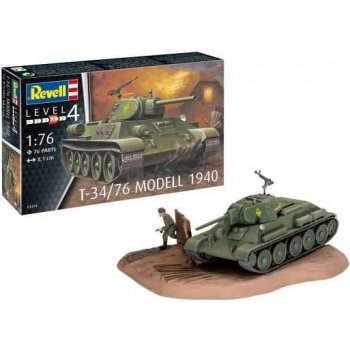 Revell Plastic ModelKit tank 03294 T-34/76 Modell 1940 1:76