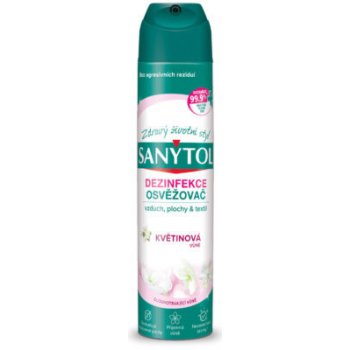 Sanytol Dezinfekční osvěžovač vzduchu, povrchů a textilií 300 ml Květinová vůně