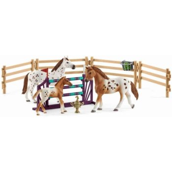 Schleich 42433 Set appalosští koně a tréninkové příslušenstí