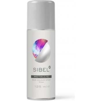 Sibel Hair Colour barevný sprej na vlasy stříbrná