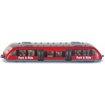 Siku Příměstský vlak S Bahn model 1646 Červená 1:120