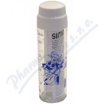 Simax láhev ze skla se silikonovým sosákem různé motivy a barvy 250ml