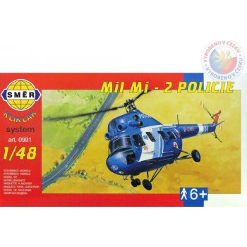 Směr Model helikoptéra Vrtulník Mi 2 Policie 1:48