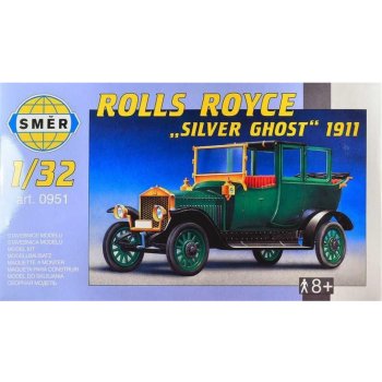 Směr Model Olditimer Rolls Royce stříbrná Ghos 1911 15 2x5 6 cm v krabici 25x14 5x4 1:32