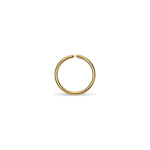 Šperky4U piercing do nosu kruh zlacený N0003-0806