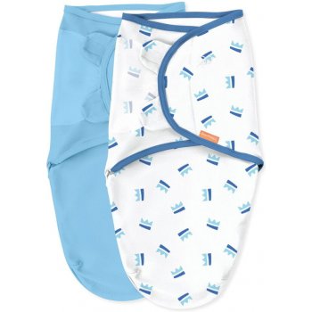 Summer Infant Zavinovačka SwaddleMe S korunka modrá 2ks