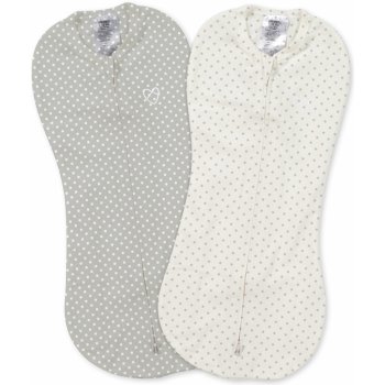 Summer Infant Zavinovačka SwaddlePod šedé hvězdičky bílé puntíky 2 ks