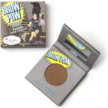 theBalm Browpow pudr na obočí v praktickém magnetickém pouzdře Dark Brown 1,2 g