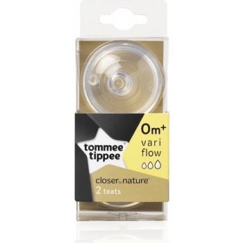 Tommee Tippee savička C2N variabilní průtok transparentní 2 ks