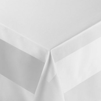 Veba Ubrus SCANDIANA s kantou bílá 140x240 cm