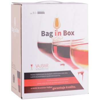Vinařství Vajbar Merlot Rosé polosladké Bag in box 5 l