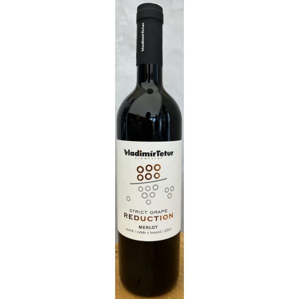 Vinařství Vladimír Tetur Merlot Reduction 2021 výběr z hroznů 0,75 l