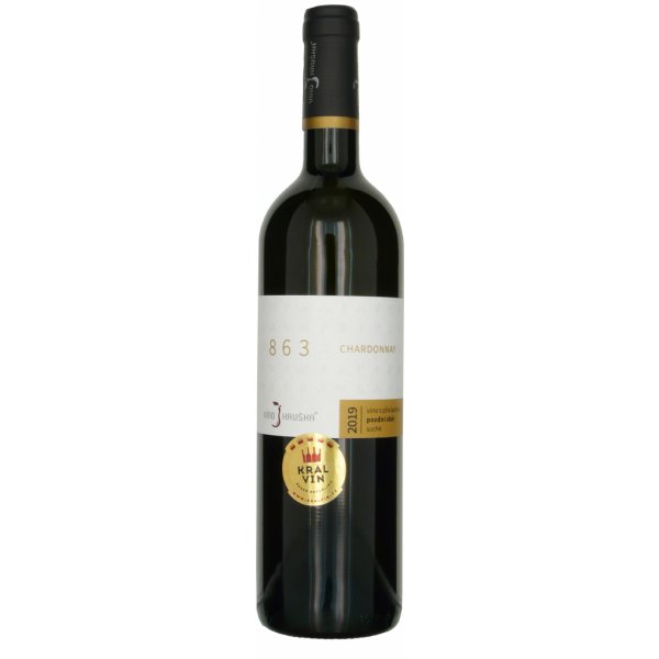 Víno Hruška Chardonnay Velehrad 863 2019 pozdní sběr suché 0,75 l