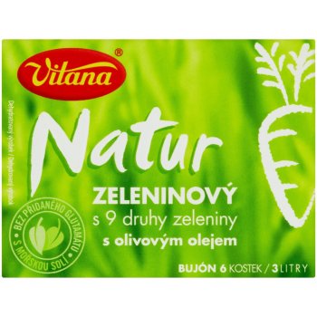 Vitana Natur zeleninový bujón s 9 druhy zeleniny a olivovým olejem, 6ks