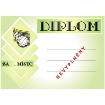 Volejbal diplom A4 č.11