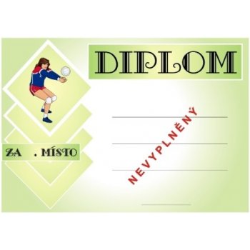 Volejbal diplom A4 č.12