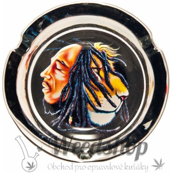 WeedShop Skleněný popelník Bob Marley velký náhodný design
