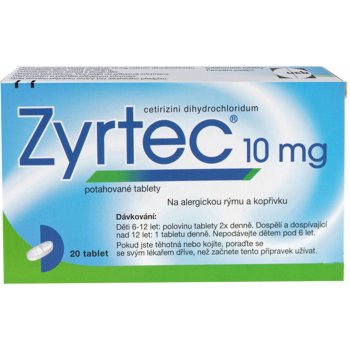 ZYRTEC POR 10MG TBL FLM 20