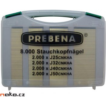 PREBENA J-BOX kolářské hřebíčky J25,J32,J40,J50 CNKHA 8000ks