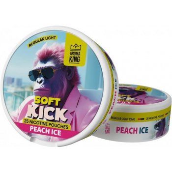 Aroma King Soft Kick peach ice 10 mg/g 25 sáčků