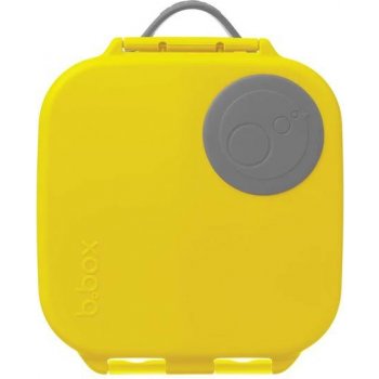 b.box svačinový box střední žlutý/šedý