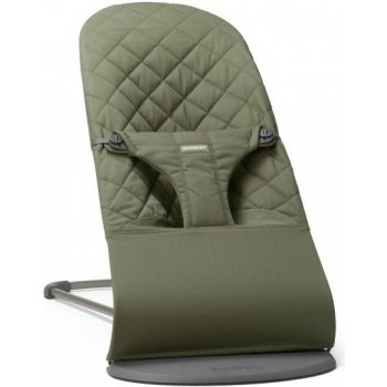 BabyBjörn lehátko Bliss Dark green Woven tmavě šedá konstrukce