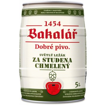 Bakalář ležák za studena chmelený 12° 5,2% 5 l (sud)