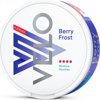 British American Tobacco Velo Berry Frost X-Strong 15,5 mg/g 20 sáčků