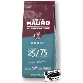 Caffé Mauro Bezkofeínová 25% Arabica 75% Robusta 0,5 kg
