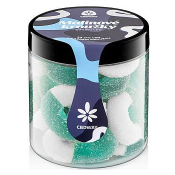 CBD WAY Kyselé želé kroužky s příchutí modrá malina 500 mg 200 g