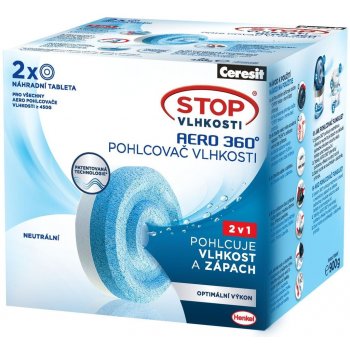 Ceresit Stop vlhkosti Aero 360° náhradní tablety 2 x 450 g Neutral